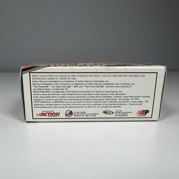 2000 Tony Stewart #20 Home Depot Pontiac Grand Prix 1/64 Diecast NASCAR Limited - Picture 5 of 7
